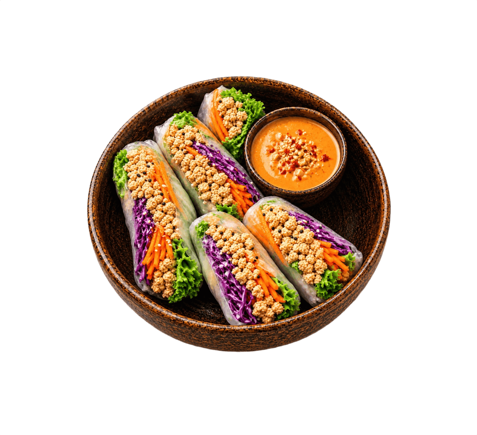 Vietnamese Spring Roll with minced protein (non-veg)