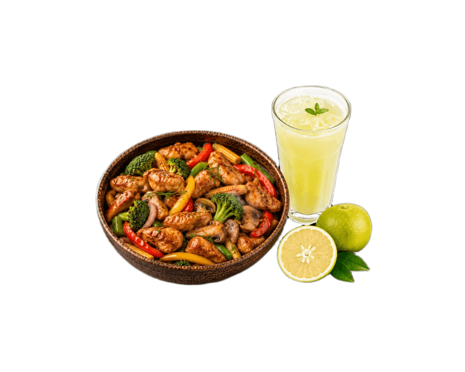 Stir fry chicken with Sathukudi Juice